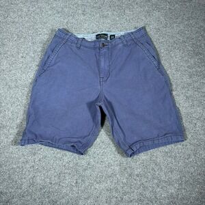 Lucky Brand Saturday Stretch Men Blue Chino Shorts Size 33 Casual Summer